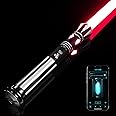 DAMIENSABER Upgrade Xenopixel 3.0 Light Saber, Smooth Swing Sensitive Motion Control Light Sabers with 34 Sound Fonts Infinite Color Changing, Dueling Light Sabers for Adults Gift, Aluminium Hilt