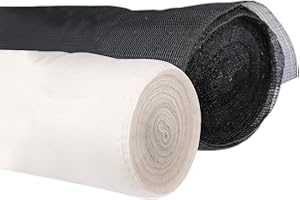 MATYASIGO Malla densa para aire acondicionado, red a prueba de polvo, filtro de aire acondicionado, red de filtrado de polvo, tubo de ventilación, carcasa de computadora, rejilla de ventilación