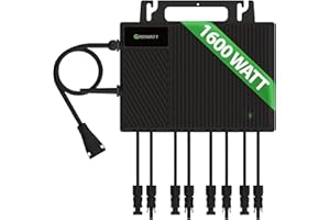 Growatt NEO 1600M-X2 Mikrowechselrichter – 1600W für bis zu 4 Solarmodule – WiFi – VDE-konform – Balkonkraftwerk geeignet – Photovoltaik Inverter – PV Wechselrichter