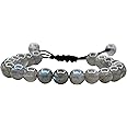 Natural Healing Crystal Bracelet for Women Men - AAA Grade Original Healing Gemstone Adjustable Bracelet for Yoga Reiki Meditation Feng Shui