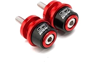 VSKTE Convient pour Suzuki GSXS750 GSXS1000 F-ABS GSXS 750 1000 125 150 Accessoires de moto CNC M8 Bras oscillant support à vis et canettes (Couleur : X Rouge)