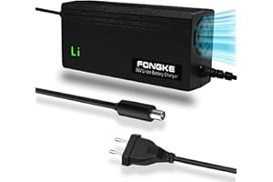 FONGKE Caricabatterie 42V 2A, Caricabatterie Universale per Ninebot G30 G30D G30LE ES1 ES2 ES4 ES3 E22E E25E E45E F40 F30 F20 per Xiaomi M365 MI3 1S Pro 2, Caricatore Hoverboard