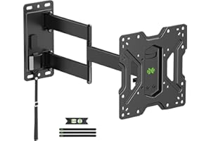 USX MOUNT USX-MOUNT Wohnwagen TV Halterung Arretierbar, TV Wandhalterung Schwenkbar Neigbar für 17-43 Zoll TV, Max VESA 200x200mm bis zu 20kg, TV Halter Abschließbar für Wohnmobil/RV/Campingwagen, XMS018