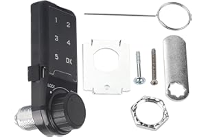 FTVOGUE Code Sicherheitsschloss Touch Digital Tastatur Elektronische Riegelschloss Passwort Key Access Lock Sicherheits Cabinet Coded Locker(L=30)