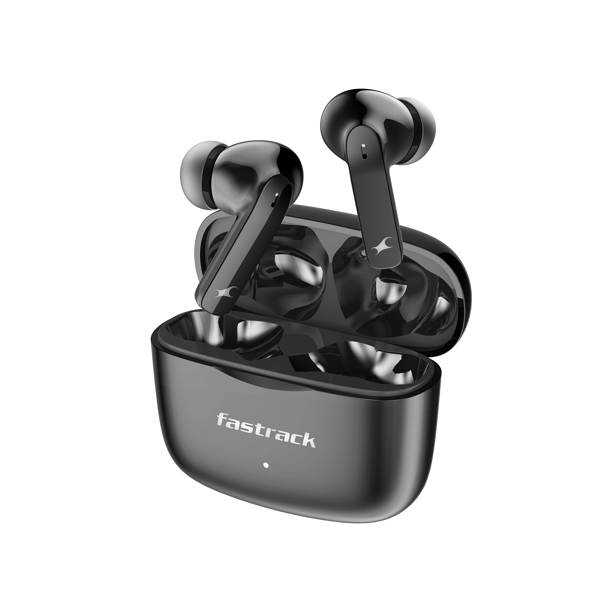 Fastrack Fpods FE100|BT5.4 TWS in Ear Earbuds, 40Hrs Playtime, 13mm Extra Deep Bass Drivers, Dual Mic ENC for Crystal Clear Calls, Low Latency Gaming Mode Upto 60ms - 120 Mins in 10 Mins