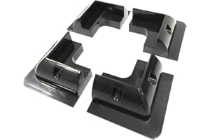 enjoy solar ABS 4 pièces coin de maintien spoiler support de module solaire en noir, idéal pour camping-cars caravanes bateau