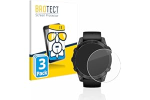 brotect Glass Screen Protector Film compatible with Garmin Epix Pro (Gen 2) (47 mm) (3 Pack) - Glass-Foil Protection [Scratch Resistant, High Clarity]