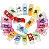 JIADEXIN 30 Pcs Sewing Clips Set - Colorful Sewing Clips for Fabric Quilting Clips for Sewing Plastic Fabric Clips Crafting C