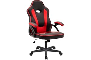 play haha. Sedia da gioco Sedia da ufficio Sedia girevole Sedia da computer Sedia da lavoro Sedia da ufficio Sedia ergonomica Sedia da corsa Sedia in pelle (Rosso)