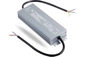 Transformador LED 24V 60W 2.5A, IP67 Driver Impermeable Ultrafino, Fuente de Alimentación LED Interior o Exterior, Voltaje Constante Adaptador para Tira de Luz y G4 MR16 Luces LED, DUSKTEC