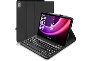 HOFSOS Hülle mit Tastatur für Lenovo Tab P11 (2nd Gen) 11,5 Zoll TB350FU/TB350XU - (Deutsches) Tastatur Hülle für Lenovo Tab P11 2. Gen - Schutzhülle mit Wireless Tastatur für Lenovo P11 2nd Gen, Schwarz