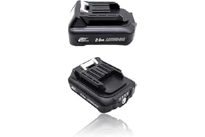 AELCOUTH 2 sztuki 12 V 2,0 Ah 2000 mAh BL1021B akumulator do Makita BL1016 Bl1041B BL1040B BL1020B DF031D DF0331D TD110D JR103D JR105D HSS01D HP332D MP100DZ CP100DZ DC10WC DC10SB