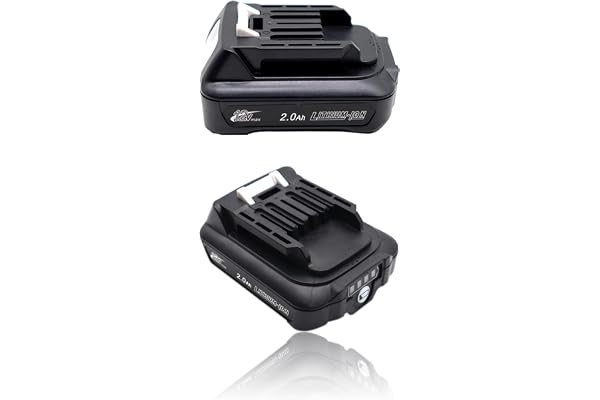 2 st 12 V 2,0Ah 2 000 mAh, BL1021B, batteri för Makita BL1016, Bl1041B, BL1040B, BL1020B, DF031D, DF0331D, TD110D, JR103D, JR105D, HSS01D, HP332D, MP100DD100DZ CP1000 DZ DC10WC DC10SB