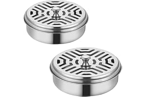 YIMINI Pack of 2 Mosquito Holder, Mosquito Coil Holder, Mosquito Coil Holder, Anti Mosquito and Insects, Mosquito Spiral Holder Box, Portable Mosquito Spiral Holder Box, Suitable for Families