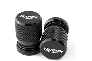 JDDRCASE Motorrad-Reifenventil Air Port-Stammabdeckung Cap-Stecker CNC Aluminium-Accessoires Compatible with Triumph Daytona 675 Street Triple/R Tiger Explorer 1200 800 XC