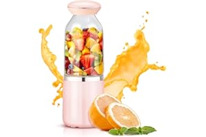 BENSS Mixer Smoothie Maker, Mini Mixer to Go,Shake Mixer, Personal Blender, Blender elektrisch, Kunststoff-Flasche 500ml, BPA-frei, Pink