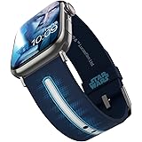 Star Wars: Obi-Wan Kenobi Lightsaber Cinturino Smartwatch - Licenza ufficiale, compatibile con ogni dimensione e serie di App