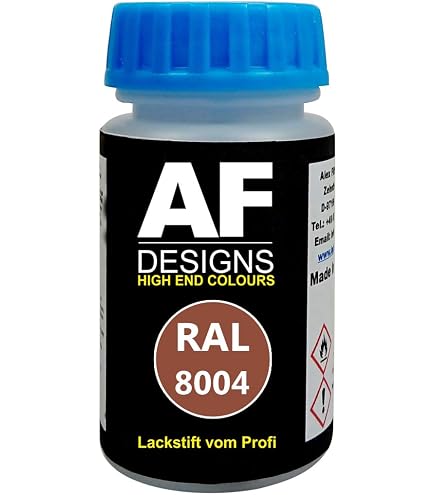 TRISTARcolor Lackstift RAL 8019 Graubraun Seidenmatt – 50 Ml, Schnelltrocknend, Für Viele Oberflächen