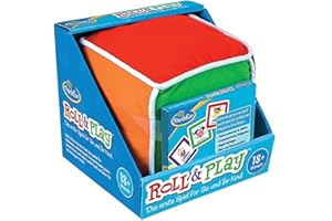 RAVENSBURGER Think Fun 76479 Roll & Play-Il primo gioco, fantastico cubo di peluche con diverse azioni per voi e il vostro bambino a partire dai 18 mesi, Multicolore