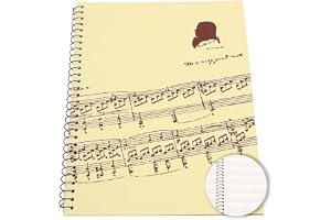 Musikmanuskript, Högkvalitativ Stavpapper Anteckningsbok för Noter, 50 Sidor, Papper, Musiker och Komponister för Skrivande av Musik