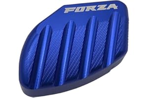 LongGreat Patin d'élargissement du pied de béquille de moto Side Stand Pad Anti-Slip Kickstand Extension Plate Pad Pour Honda Forza 300 125 250 2017-2020 (Blue, Support latéral)