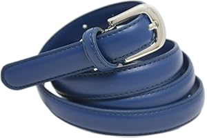 YEHMAN klassischer dünner damen Ledergürtel breite 2 cm Länge 120 cm kürzbar