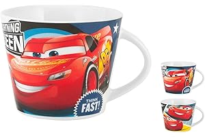 HOME Filiżanka śniadaniowa w Chinach Disney Cars 270 CC, Czerwony