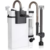 Hygger Hang On Back Filter, Silent External Filter for Fish Tank, 500L/H 6W Aquarium Filter with Fish Waste Collector, Adjust