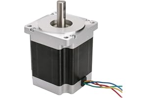 ACT Motor Motor paso a paso DE-SHIP 34HS9456 Nema34, 99 mm, 7,7 Nm (1090 oz-in) 5,6 A, eje doble plano 14 mm Bipolar 1,8° CNC OEM ACT Motor GmbH