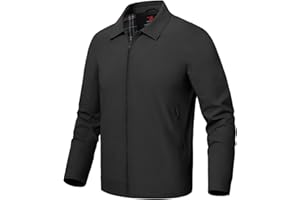 Rdruko Mens Summer Jackets Lightweight Smart Casual Jacket Light Bomber Jackets Outdoor Thin Windbreaker Coat with Zip Pockets