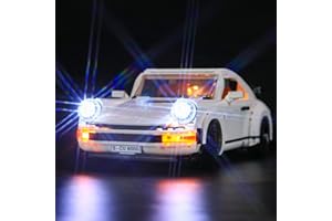 GEAMENT Conjunto de Luces LED por Porsche 911 2021 - Compatible con Lego Creator 10295 de Bloques de construcción (Juego Modelo no Incluido)