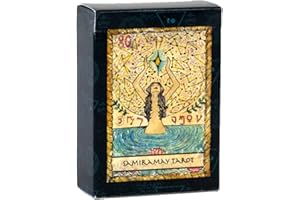 VIEUX MONDE EXPRESS Samiramay Tarot Deck & Guide Booklet, Made in USA, full deck, 78 cards, 3.5 by 2.5 inches, great for beginners and collectors | Authorized and Authentic printing of Vera Petruk's work