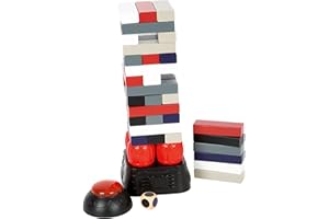 Small Foot by Legler- Small Foot 11863 Wackelturm Dynamit, vibrierendem Sockel, Buzzer mit einstellbaren Timer für Groß und Klein, AB 3 Zapatos (1)