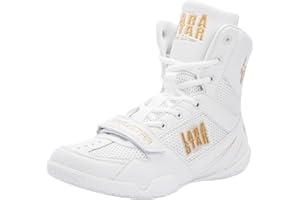 LARA*STAR Chaussures de boxe pour homme et femme - Chaussures de boxe professionnelles - Muay Thai - Boxer - Chaussures de boxe