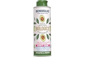 ‎BENVOLIO BENVOLIO - Bio Avocadoöl 250ml | Reines, nährendes Haut- und Haaröl | Anti-Aging und Vitamin E | Avocadoöl für die Keto-Diät | Nach der Dusche - Hautpflege mit Bio-Öl