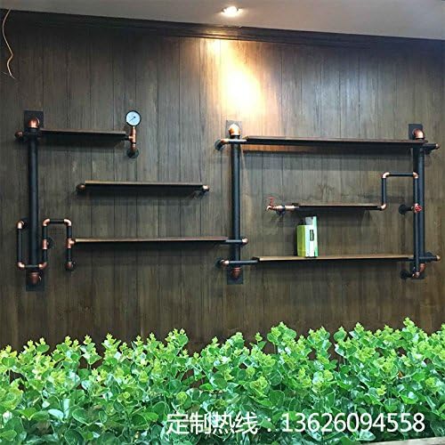 GFEI Retro wall shelves / industrial pipe racks / creative decoration bar display / iron wall shelf bracket