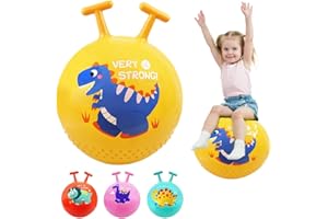 OUOQI Balón Saltarín,Pelotas de Tolva de Rebote,Space Hopper,Pelota saltarina Hinchable,Bola de Rebote,Pelota Inflable de Saltos,Bola Saltadora,para Niños de 2 Años en Adelante