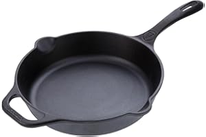 VICTORIA Padella in Ghisa Stagionata Induzione da 30 cm, Adatta per, Fuoco, Barbecue, Forno, Vetroceramica e Gas, Cast Iron Skillet Senza Sostanze Tossiche, Senza PTFE e PFOA