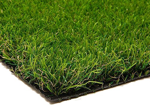 Kunstrasen Pine Valley | 0,20m x 0,15m | die hochwertigste Rollrasenoptik | Florhöhe ca 40mm | Gewicht 2.600g/m² | höchste UV-Sicherheit | Größe nach Wahl | mit Drainagefunktion und Wasserdurchlässig 60 Liter/Min/m² | der echte Kunststoffrasen | Rollrasen – MUSTER - 2