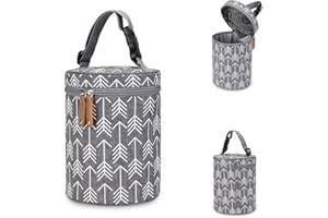 DZOZO Insulated Baby Bottle Bag - Portable Breastmilk Cooler and Thermal Carrier Tote for Storage and Transport