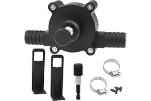 LumenTY Mini Elektrische Bohrpumpe Majome Tragbare Mini-Elektrobohrpumpe Schnelle Pumpgeschwindigkeit Pumpe mit Schlauch für Akkuschrauber Diesel