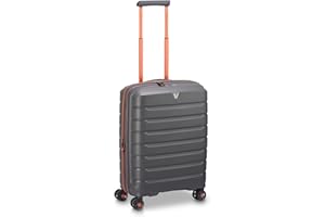RONCATO B-flying Move Valigia Trolley Cabina dimensioni 55x40x20 cm, espandibile con zip e con sistema di chiusura TSA - Graffite