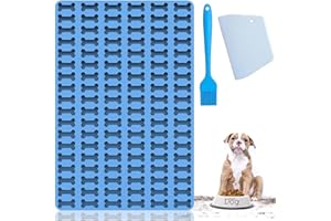 BELUGSIN Tappetino Forno Tappetino Silicone Forno Stampo per Biscotti Siliconi Stampi Forno per Biscotti Per Biscotti Leccornie Cani Stampo Pasticceria,Blu