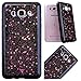 Produktbild CE-Link Samsung Galaxy J5 2016 Hülle Glitzer Weiche Silikon Handyhülle Schwarz Schutzhülle Ultra Dünn Slim Glitter Backcover mit Bling Bling Sterne Muster Silicone TPU Bumper Clear Handy Tasche Schale Etui Weich Handytasche Soft Flexible für Galaxy J5 2016 (5,2 Zoll) Case Cover - Rosa Pink