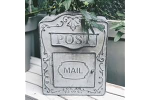 All Chic Post Box Mailbox Wall Mount Post Boxes For Outside Handmade Aged Metal Mail Box Letter Post Door Garden Decor Rustic
