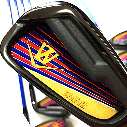 Generic-Japan-WaZaki-Black-Finish-WL-IIs-4-SW-Combo-Hybrid-Irons-USGA-R-A-Rules-Golf-Club-Set-Headcoverpack-of-16Regular-Flex