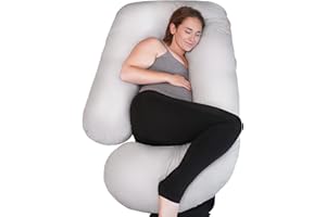 PinkFroggie Pregnancy Pillows,Soft U-Shape Soft Maternity Pillow with Removable Upgraded Velvet Cover-Full Body Support Pillows for Adults Sleeping-Pregnancy Must Haves