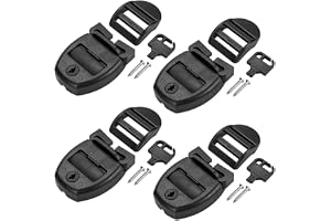 Nicear Set med 4 klämmor för badtunnas lock Reparationssats för badtunnan Låsklämma Lås med nycklar och hårdvara för spabad Spa
