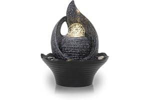 ‎KIOM Zimmerbrunnen Tischbrunnen FoSpin mit LED 10783