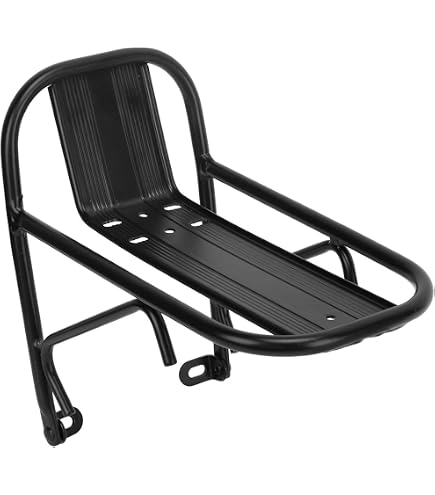 Porte-bagages Avant En Aluminium Pour Vélo – Noir, Compatible Avec La Plupart Des Vélos, Usage Polyvalent (courses, Bagages)